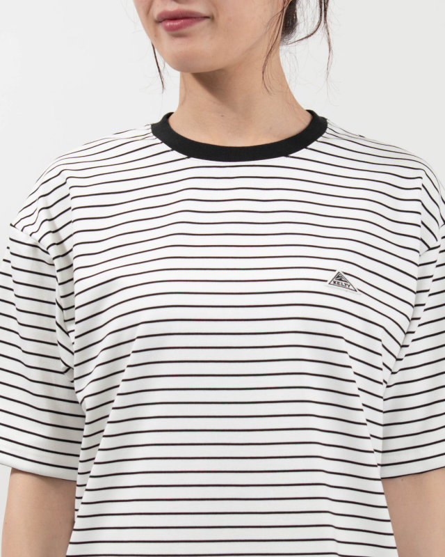 KE26113011  KELTY ワッペンロゴ ボーダーTシャツ