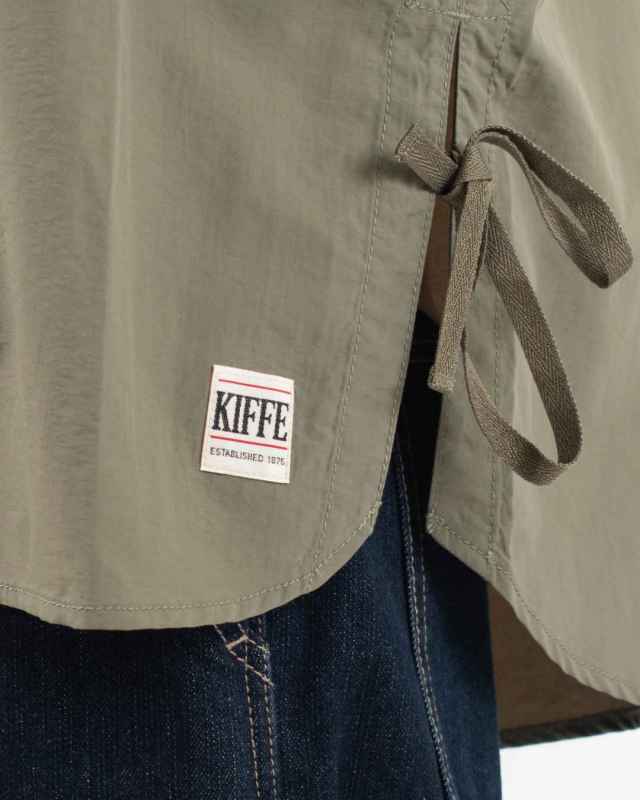 KF252TW00012 KIFFE RUFFLE COLLAR MILITARY SHIRT