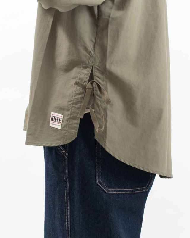 KF252TW00012 KIFFE RUFFLE COLLAR MILITARY SHIRT