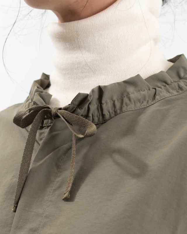 KF252TW00012 KIFFE RUFFLE COLLAR MILITARY SHIRT