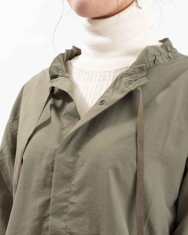 KF252TW00012 KIFFE RUFFLE COLLAR MILITARY SHIRT