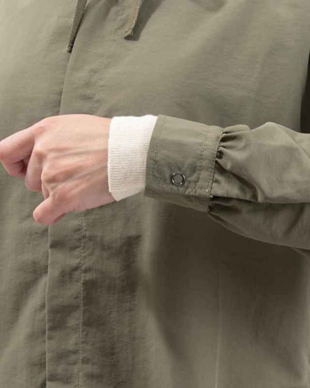 KF252TW00012 KIFFE RUFFLE COLLAR MILITARY SHIRT