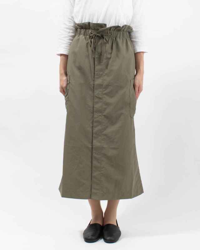 KF252TW00032 KIFFE DRAW STRING MILITARYW SKIRT