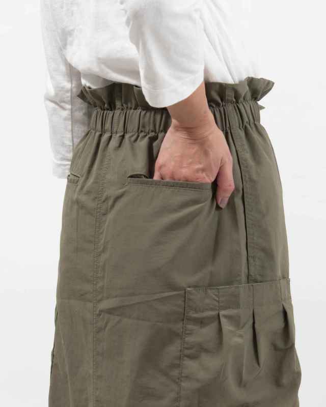 KF252TW00032 KIFFE DRAW STRING MILITARYW SKIRT