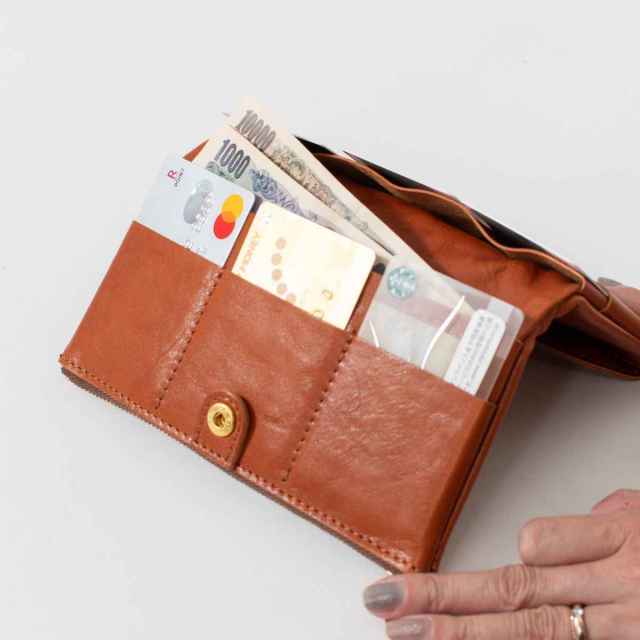 Lien コルドレザー2つ折り長財布｜ナチュラルファッション・ナチュラル
