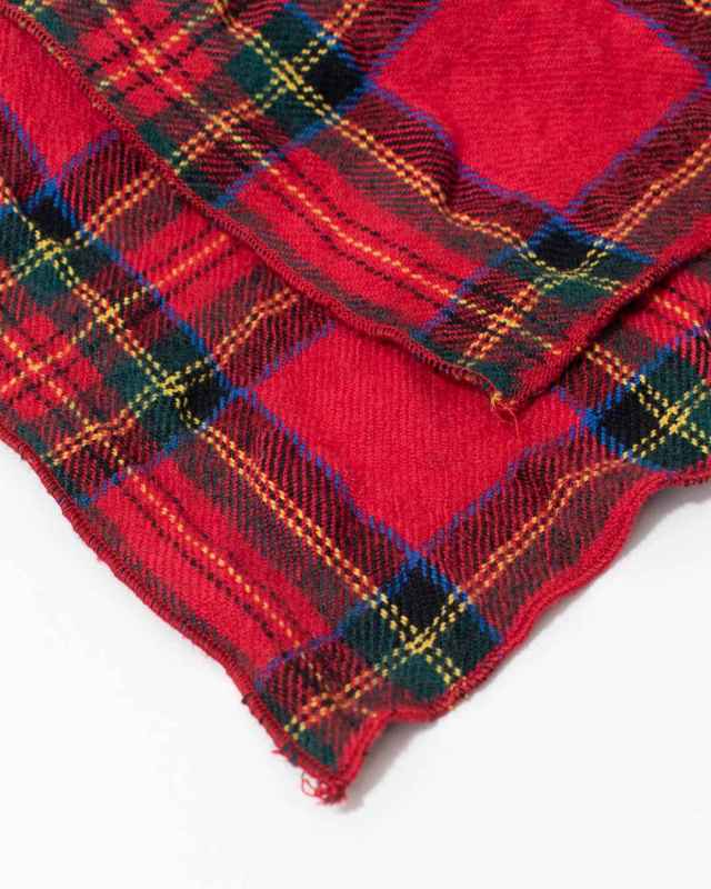 P00640 prit ウールコットンチェックストール