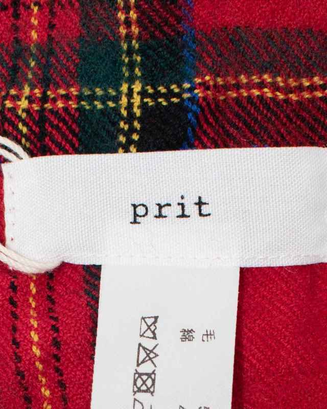 prit ウールコットンチェックストール｜ナチュラルファッション