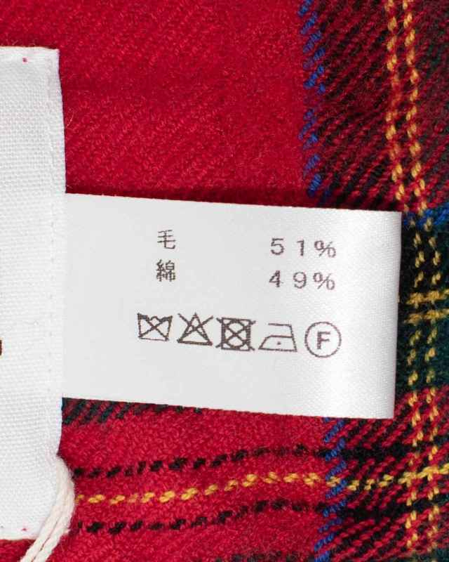 P00640 prit ウールコットンチェックストール