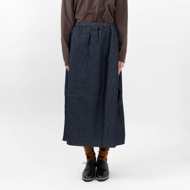 P70323 prit 6ozデニム コクーンスカート