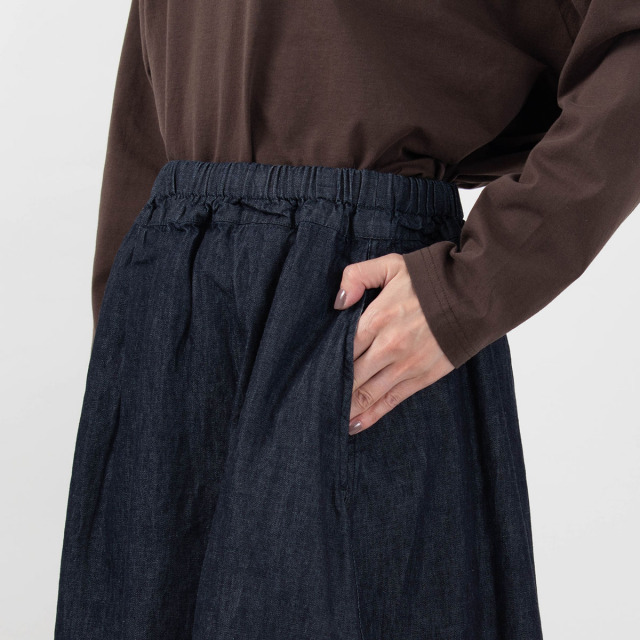 P70323 prit 6ozデニム コクーンスカート