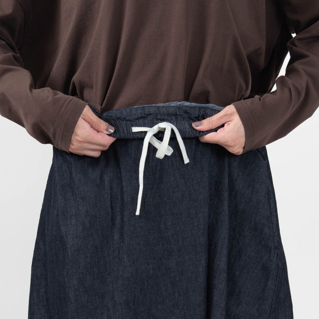 P70323 prit 6ozデニム コクーンスカート