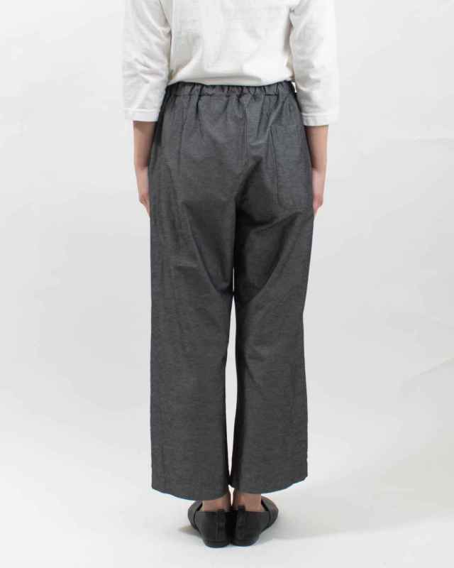 P71631 prit 綿麻ストレッチワイドパンツ