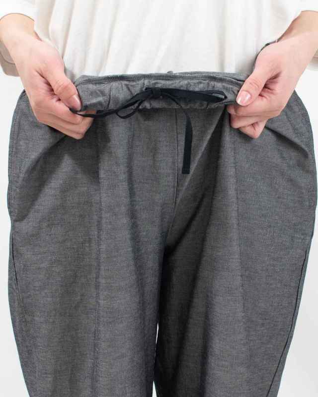 P71631 prit 綿麻ストレッチワイドパンツ