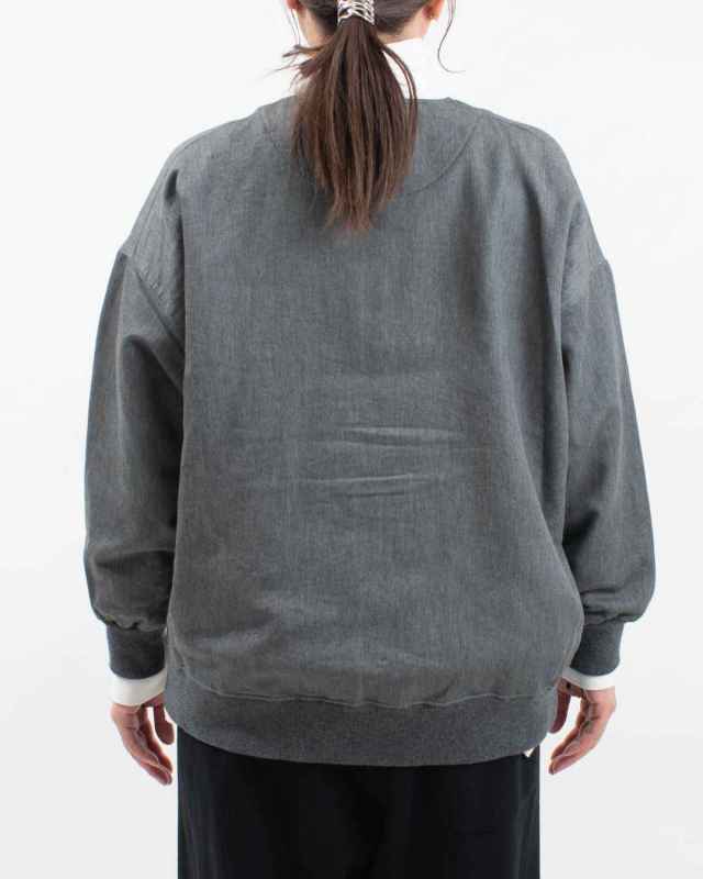 P80602 prit ニットデニム ZIPブルゾン