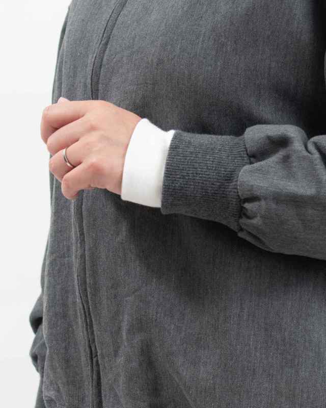 P80602 prit ニットデニム ZIPブルゾン