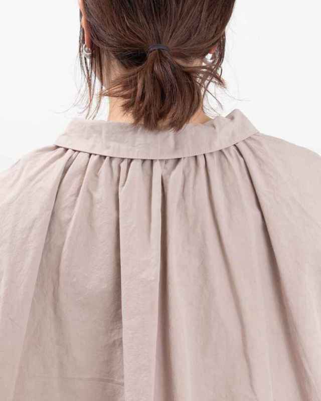 P81515 prit コットンリネンダンプ2wayギャザースモック