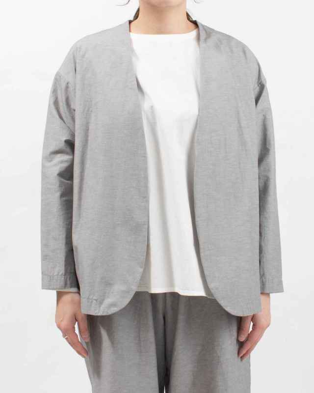 P81633  prit 綿麻ストレッチトッパージャケット