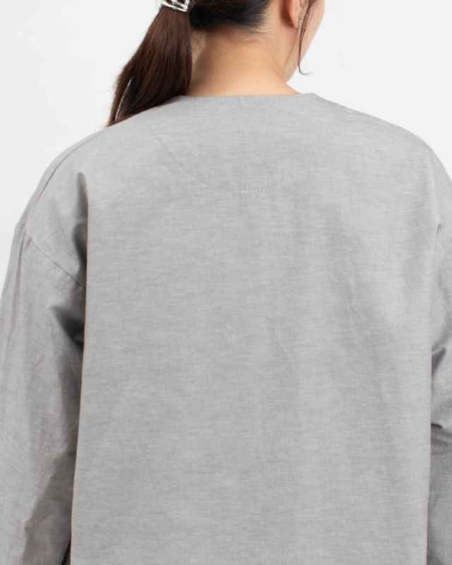 P81633  prit 綿麻ストレッチトッパージャケット