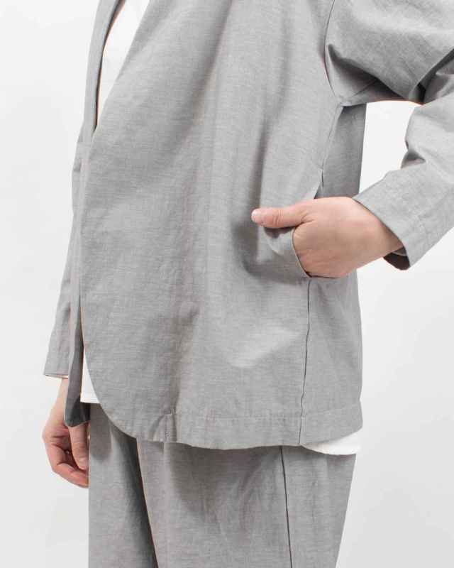 P81633  prit 綿麻ストレッチトッパージャケット