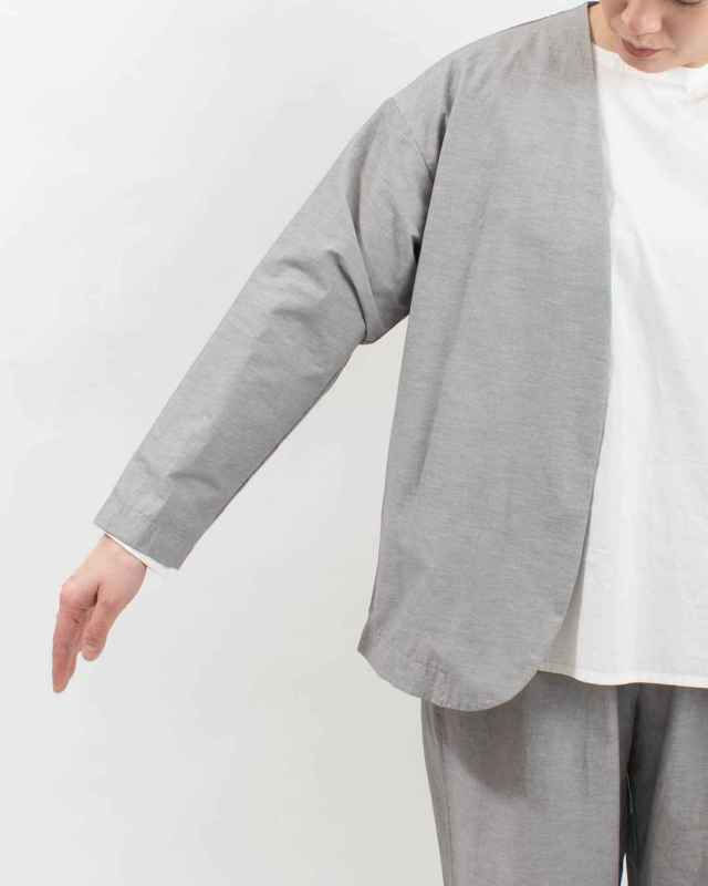 P81633  prit 綿麻ストレッチトッパージャケット