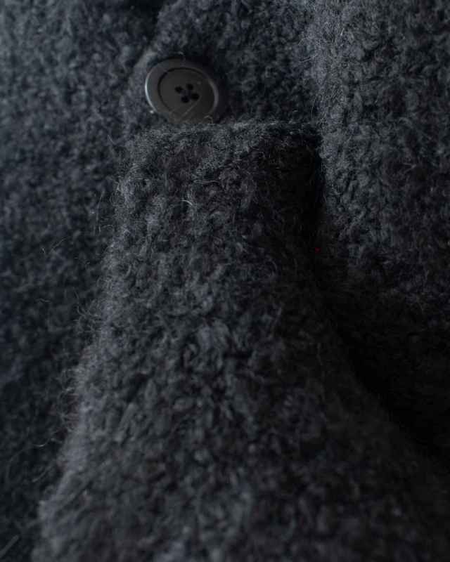 prit 1/2.8ブークレ3G天竺編みワンボタンベスト ｜ナチュラル