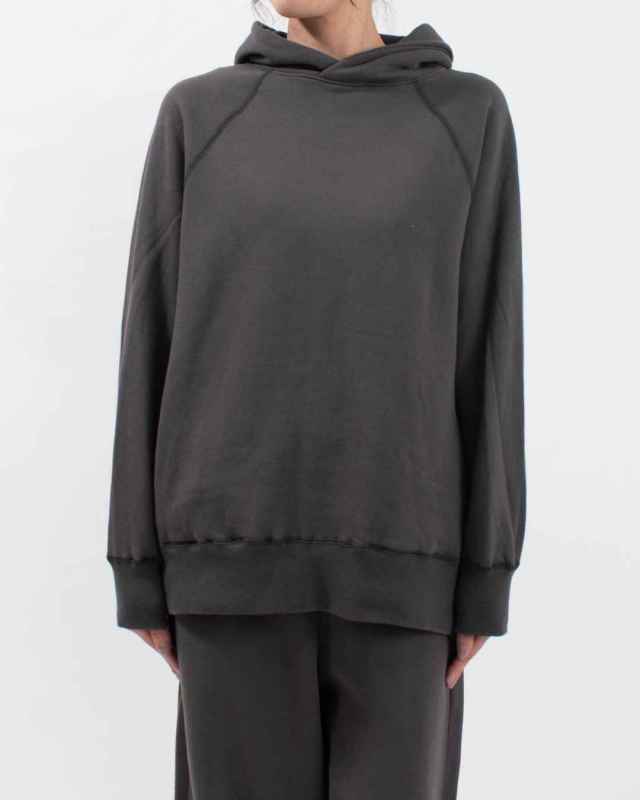 P90644　prit 30/10裏毛起毛ラグランスリーブフードプルオーバー