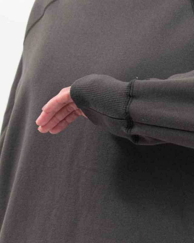 P90644　prit 30/10裏毛起毛ラグランスリーブフードプルオーバー