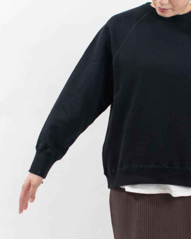 P90645 prit 30/10裏毛起毛ラグランスリーブプルオーバー