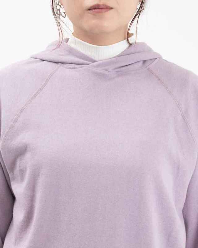 P91504  prit 40/1ガーゼ裏毛ラグランスリーブフードプルオーバー