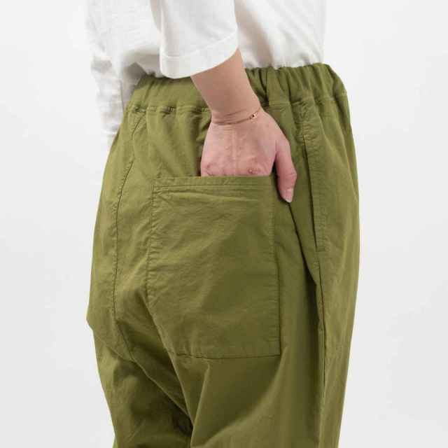 prit スウェットライクストレッチツイルサルエルパンツ
