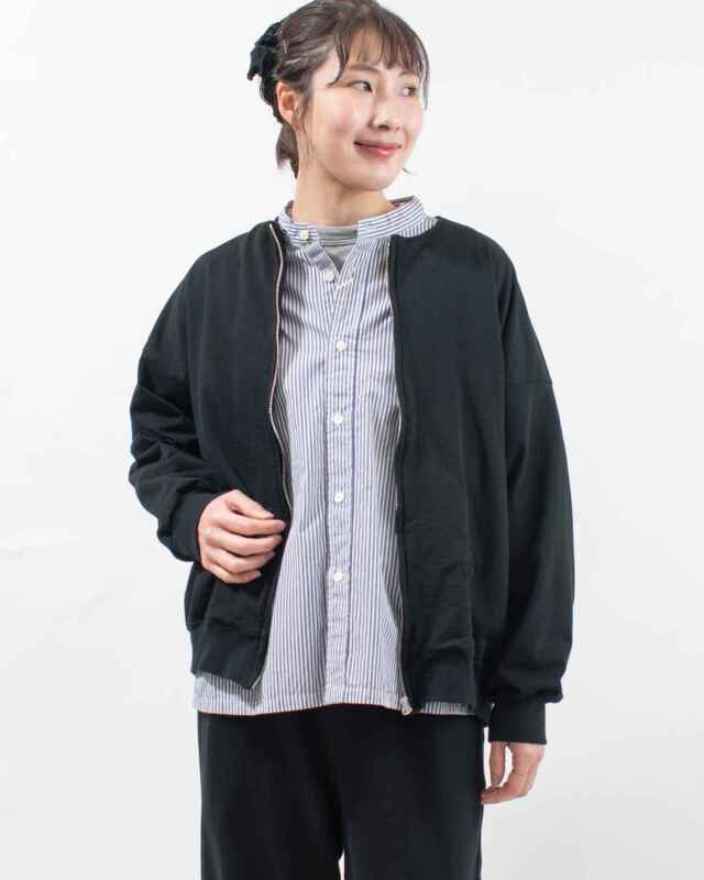 prit 40/1DEPENDランダムミニ裏毛ZIPブルゾン