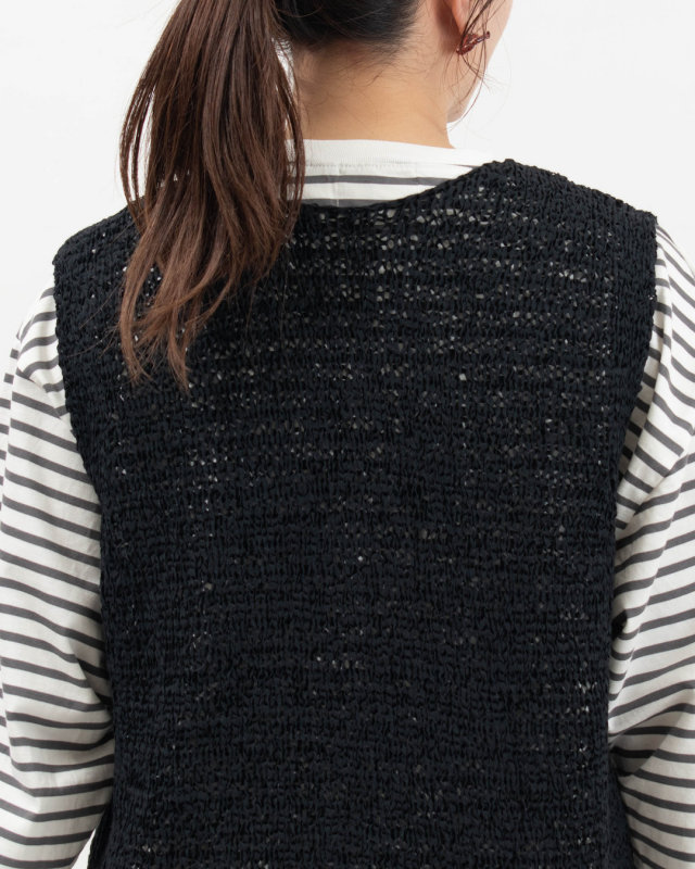 prit 1/2.7オーガニックコットンナイロン1.5G天竺編み2wayベスト