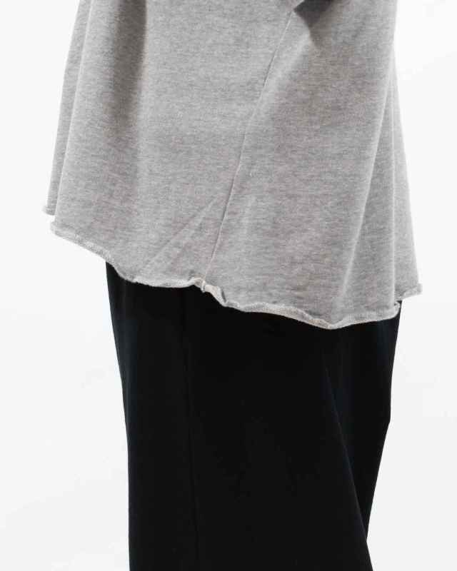 P91619  prit 40/1強撚糸スビン裏毛 5分袖クルーネックワイドＴシャツ