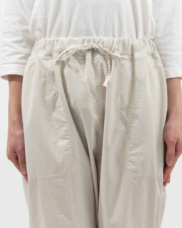 prit スウェットライクストレッチツイルサルエルパンツ｜ナチュラル
