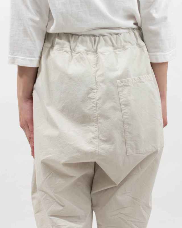 prit スウェットライクストレッチツイルサルエルパンツ｜ナチュラル