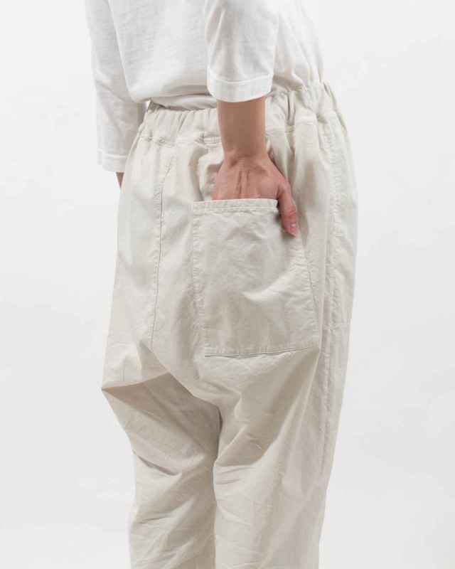 prit スウェットライクストレッチツイルサルエルパンツ｜ナチュラル