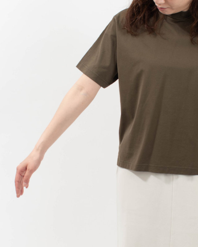 P92608  prit 47/2スーピマコンパクト天竺 クルーネックボックスＴシャツ