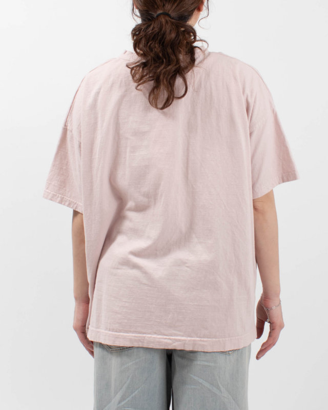 P92629  prit 30/1リサイクルムラ糸天竺 5分袖ワイドTシャツ
