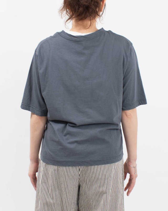 P92636  prit 40/1ムラ糸MVSハイゲージ天竺 クルーネックボックスＴシャツ
