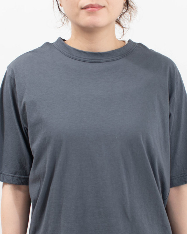 P92636  prit 40/1ムラ糸MVSハイゲージ天竺 クルーネックボックスＴシャツ