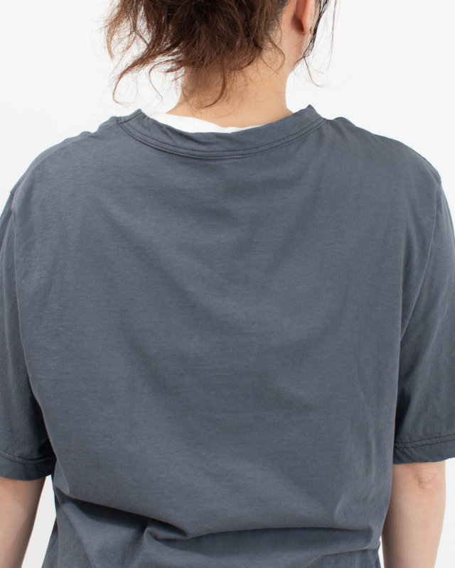 P92636  prit 40/1ムラ糸MVSハイゲージ天竺 クルーネックボックスＴシャツ