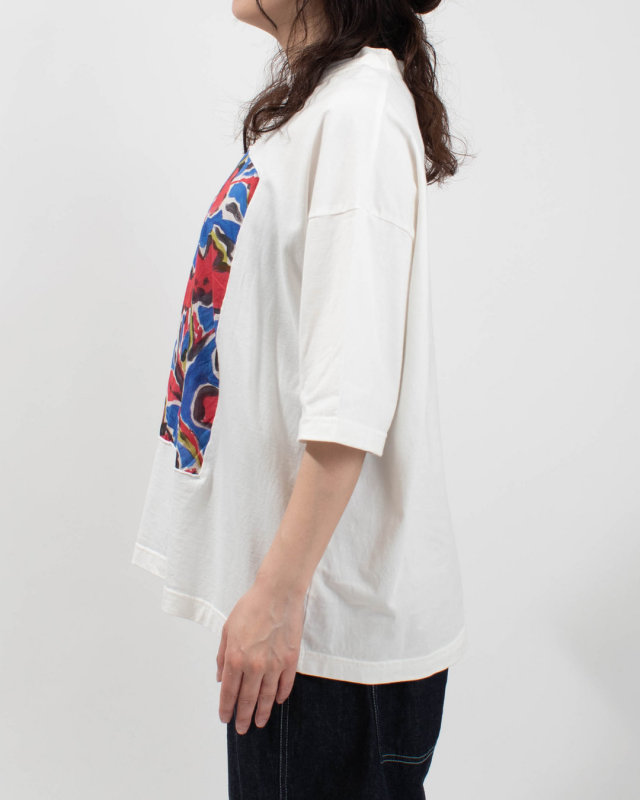 P92642  prit 5分袖フレームＴシャツ