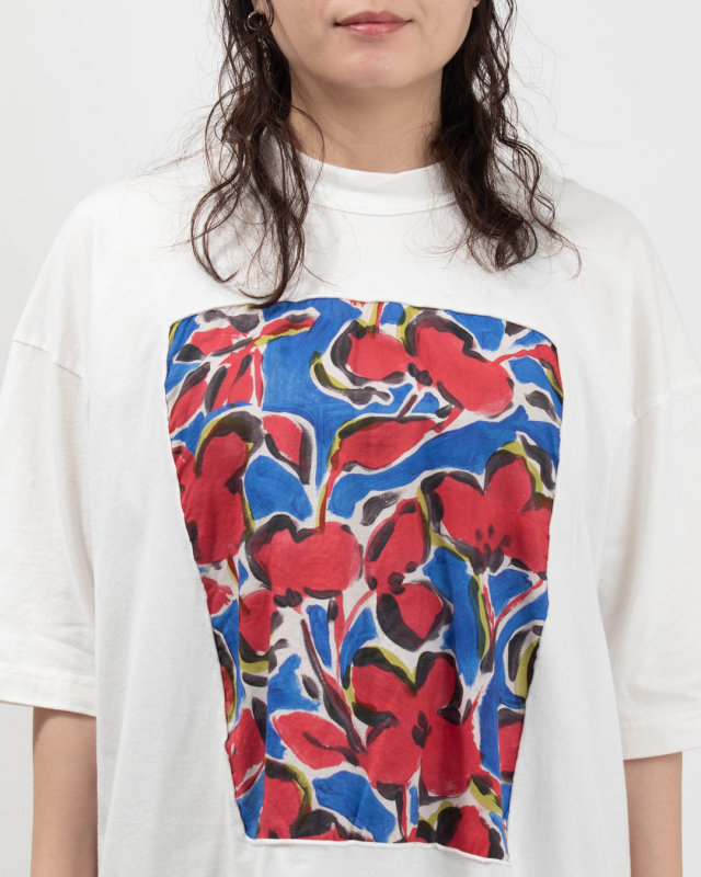 P92642  prit 5分袖フレームＴシャツ