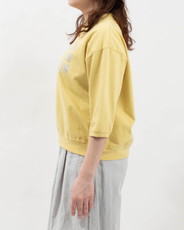 PPS-28266  PACIFIC PARK STORE 17/-BD天竺 七分袖プリントプルオーバー[SLOW SLOW SLOW]