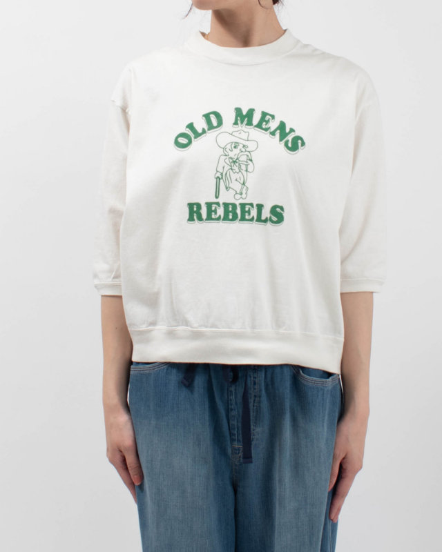 PPS-28267  PACIFIC PARK STORE 17/-BD天竺 七分袖プリントプルオーバー[OLD MENS REBELS]