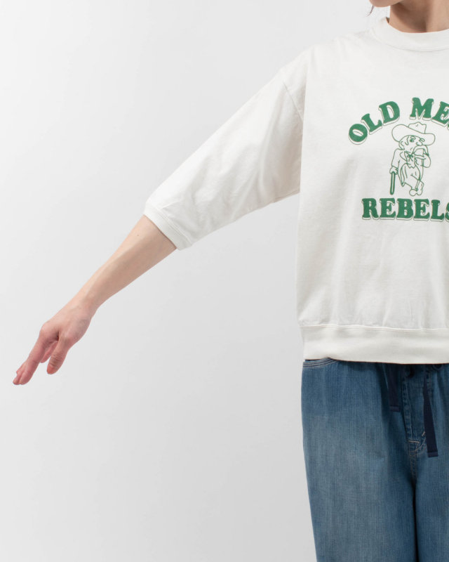 PPS-28267  PACIFIC PARK STORE 17/-BD天竺 七分袖プリントプルオーバー[OLD MENS REBELS]