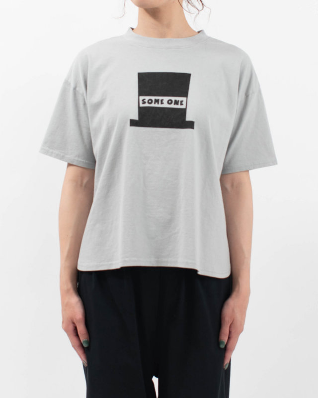 PPS-28274 PACIFIC PARK STORE 17/-BD天竺 五分袖ヘムラウンドプリントTee［SOME ONE］