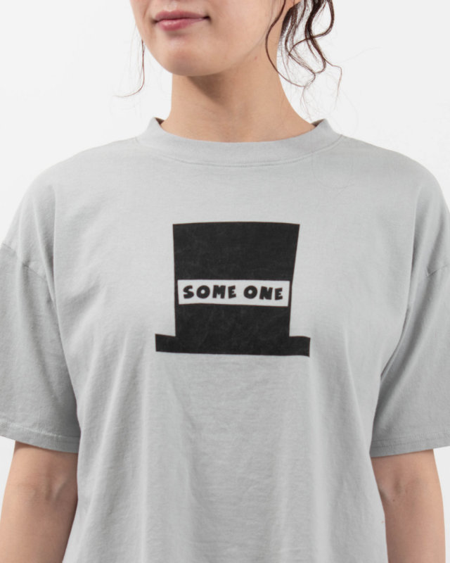 PPS-28274 PACIFIC PARK STORE 17/-BD天竺 五分袖ヘムラウンドプリントTee［SOME ONE］