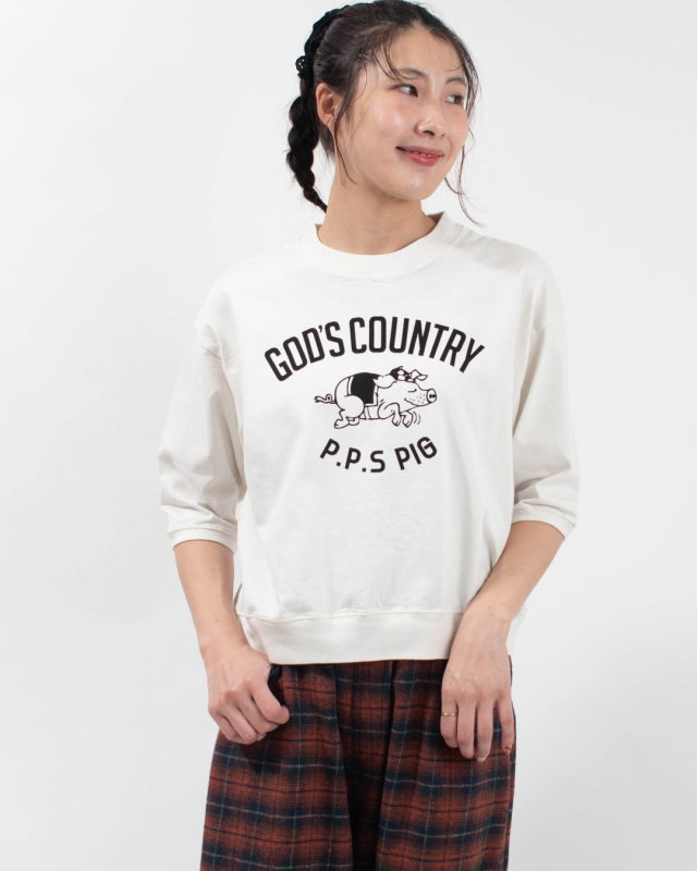 PPS-28283 PACIFIC PARK STORE 17/-BD天竺プリントリブTee[GOD’S COUNTRY]