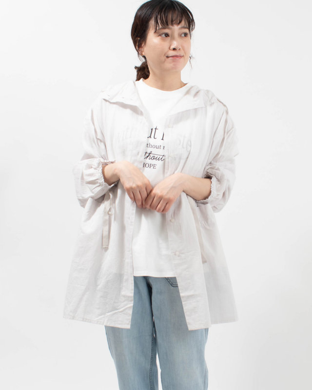 SA-0517  SO[ ] 80sローン シルキータッチ フーディシアーシャツ